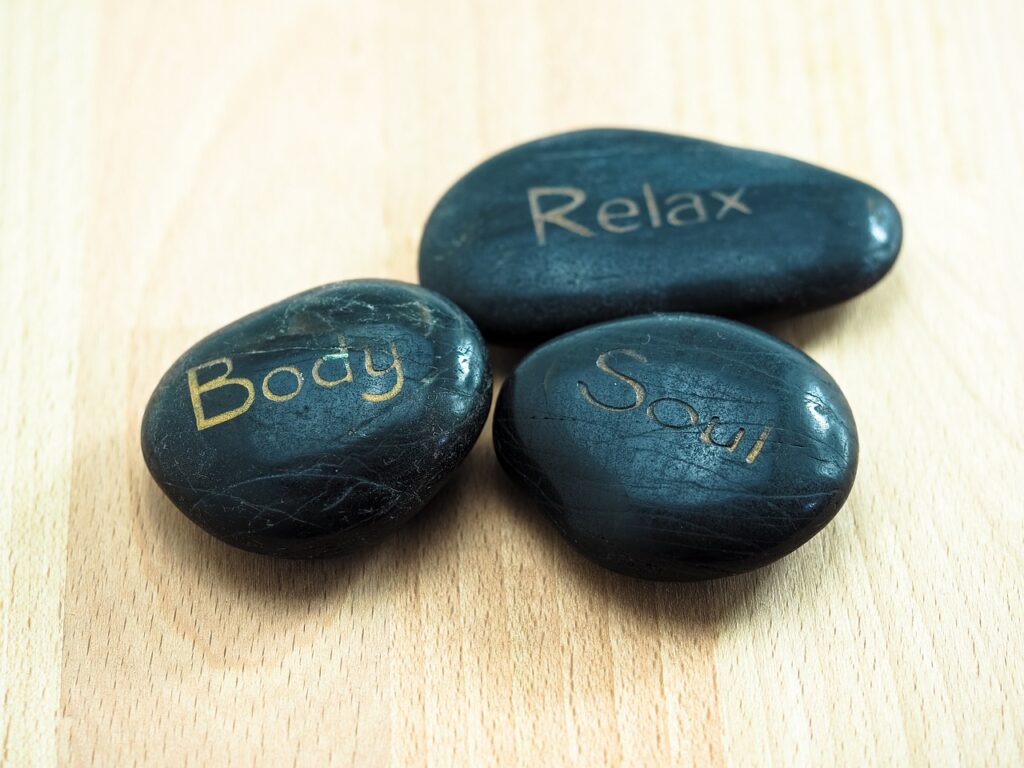 wellness, stones, relaxation